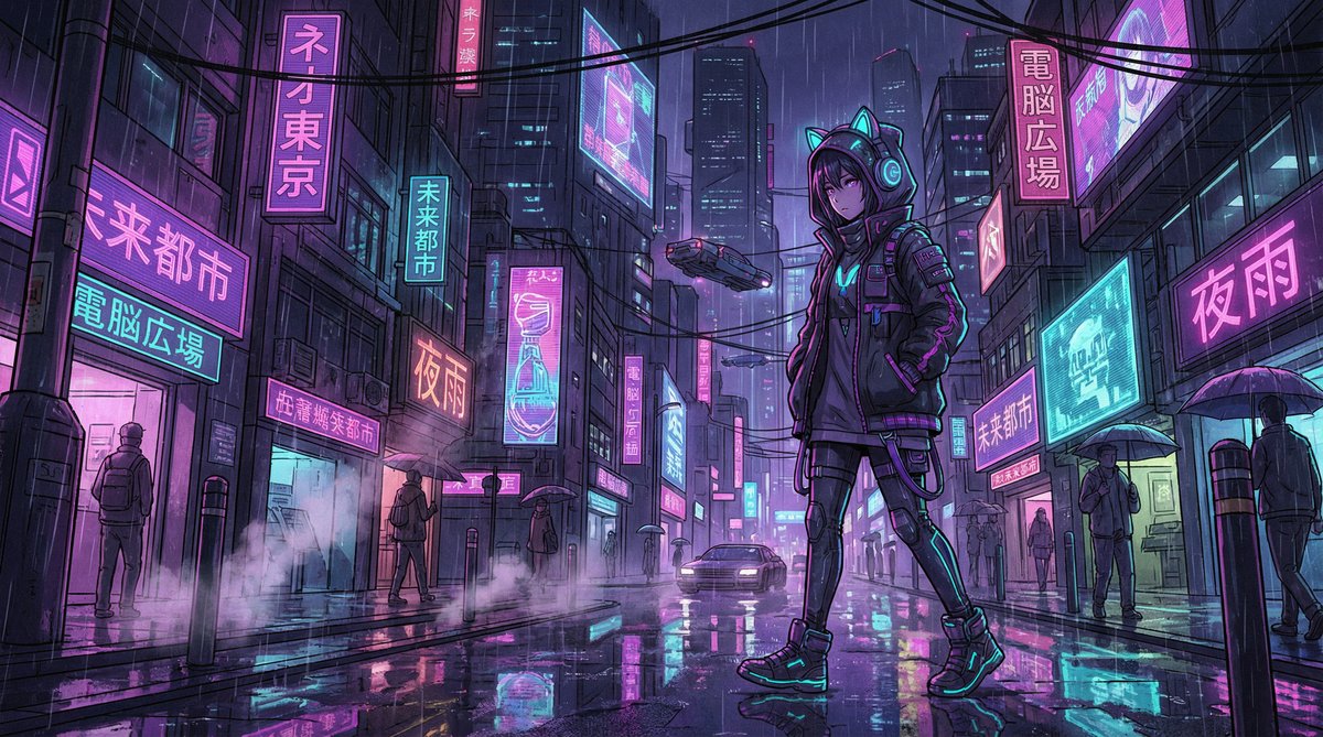 色虎赛博朋克动漫